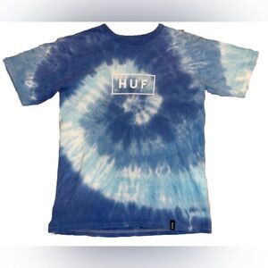 Blue Tie Dye HUF Shirt Size S